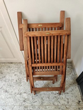 Silla madera plegable exterior