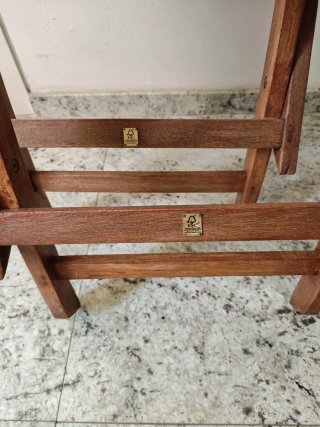 Silla madera plegable exterior