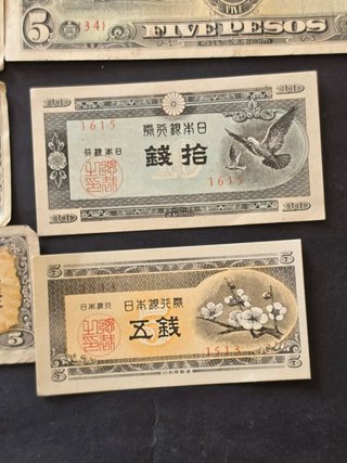 Billetes Japón Segunda Guerra Mundial - Conjunto