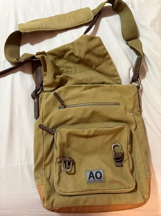 Bandolera grande Ally Capellino beige/marrón