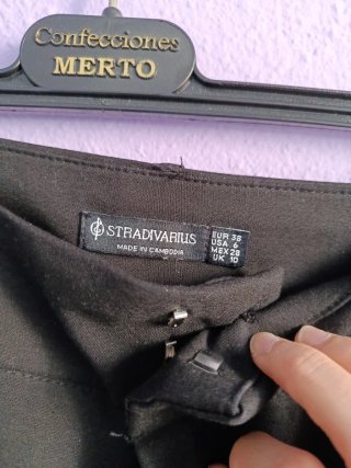 Pantalón de vestir negro mujer