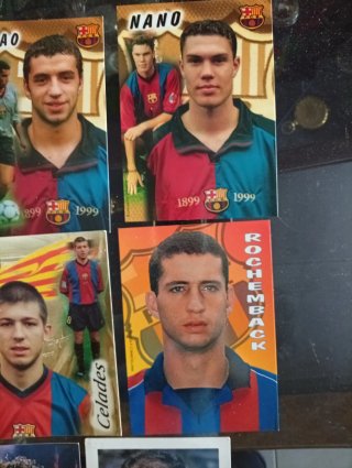 8 Postales FC Barcelona. Antiguas.