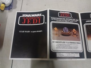 Catálogo Star Wars El Retorno del Jedi 1984