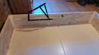 Canapé abatible vintage de madera