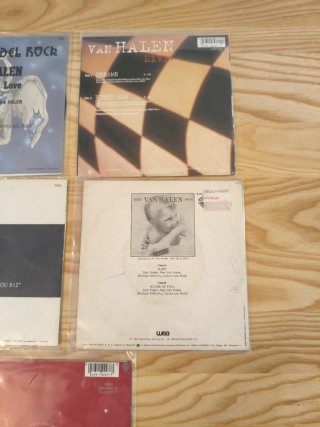 LOTE 5 SINGLES VAN HALEN VINILO 7" HARD ROCK AOR