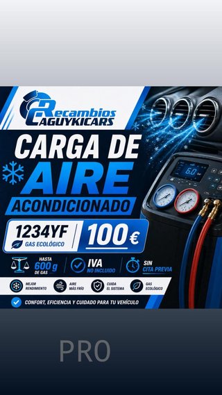 Recarga aire acondicionado coche 1234YF
