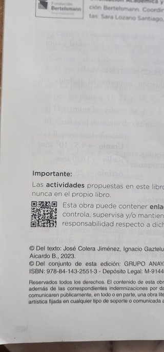 Matemáticas A. 4o de ESO