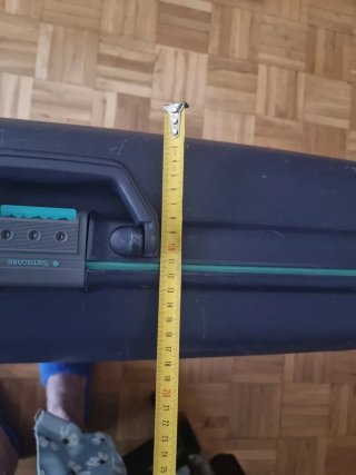 Maleta Samsonite rígida azul cpn 2 ruedas