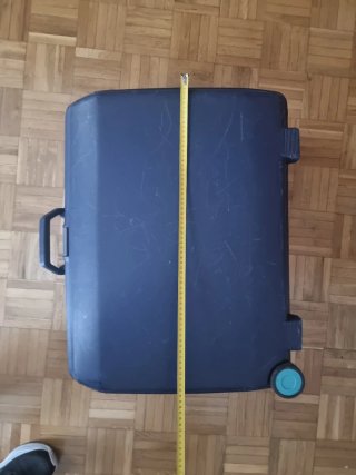 Maleta Samsonite rígida azul cpn 2 ruedas