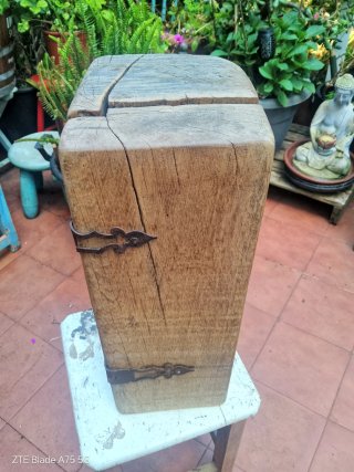 Tronco Roble Artesanal Mesita
