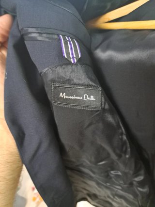 Traje Massimo Dutti Azul Marino Hombre