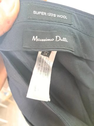 Traje Massimo Dutti Azul Marino Hombre