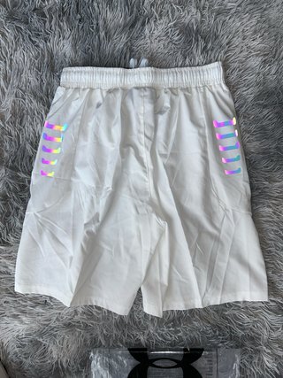 Pantaloncini Under Armour Bianchi catarifrangenti