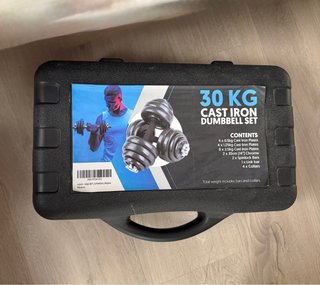 Maletín Pesas Hierro Fundido 30 KG Unycos