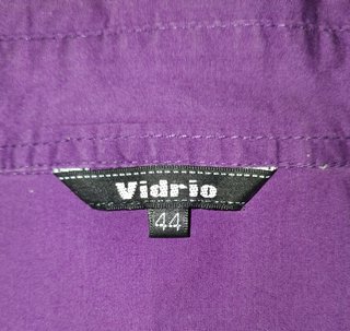 Camisa de mujer manga larga lisa morada talla 44