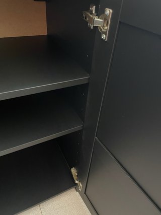 Mueble de almacenaje negro Ikea