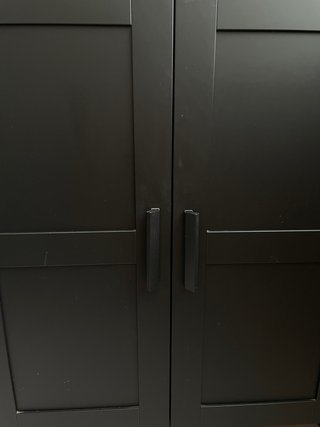 Mueble de almacenaje negro Ikea