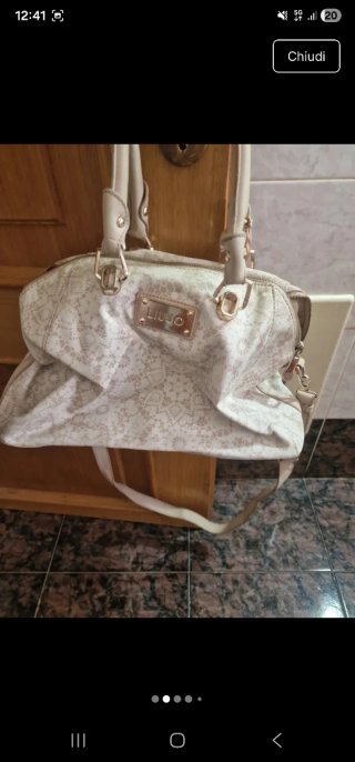 Borsa Liu Jo Beige e Oro
