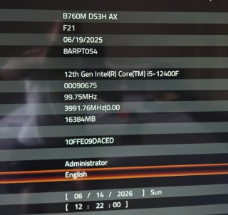 PC Gaming i5 12400F RTX 3060 12GB 16GB DDR5