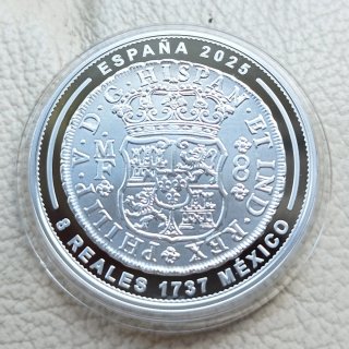 La moneda más bella jamás acuñada Columnario 1737