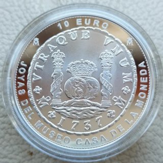 La moneda más bella jamás acuñada Columnario 1737