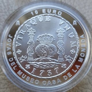 La moneda más bella jamás acuñada Columnario 1737
