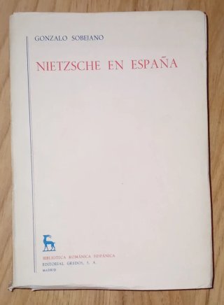 NIETZSCHE EN ESPAÑA - LIBRO FILOSOFÍA HISTORIA -