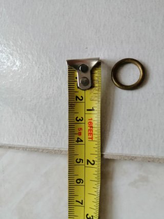 Anelli dorati per tende vintage 17 pz