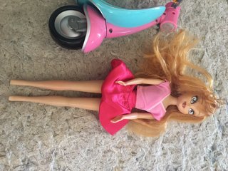 Barbie Winx con Moto Rosa y Azul