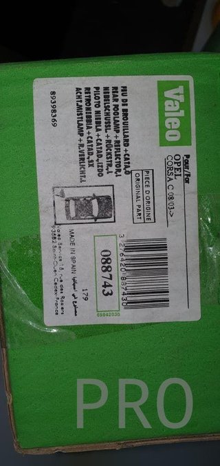 faro opel corsa C izquierdo valeo