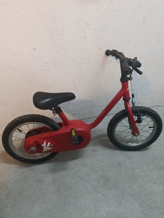 Bicicleta infantil roja 14 pulgadas