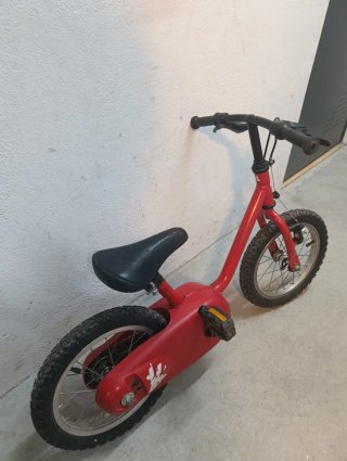 Bicicleta infantil roja 14 pulgadas