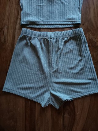 Conjunto pijama verano chica turquesa talla S