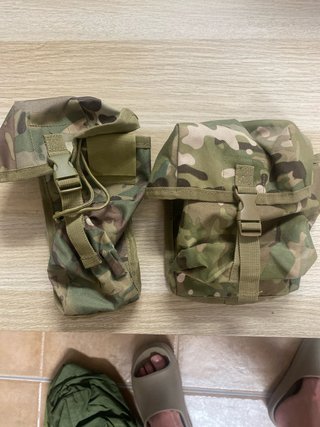 Bolsillos militares camuflaje
