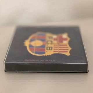 Escudo FC Barcelona Bañado en Oro 24K