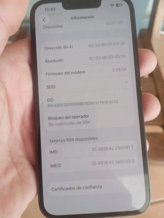 iPhone 16E 128GB Negro