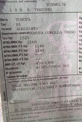Toyota Verso 2007