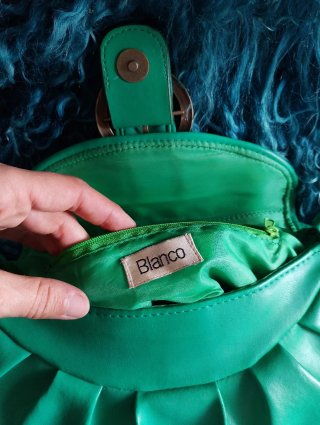 Bolso de mano verde vintage
