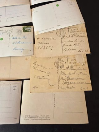 Lote de  postales barcos antiguas.