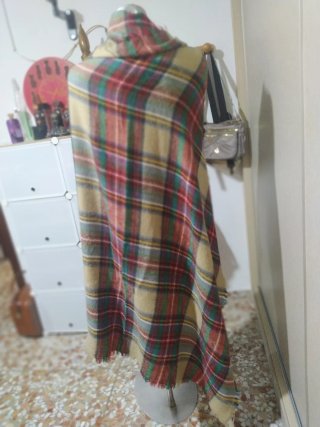 Pañuelo chal a cuadros