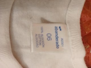 2 Camisetas niño talla 6 Abanderado Blancas Talla