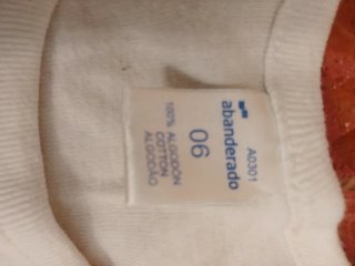 2 Camisetas niño talla 6 Abanderado Blancas Talla