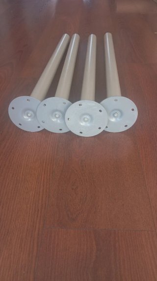 Patas Mesa Ikea Metal Beige/Gris