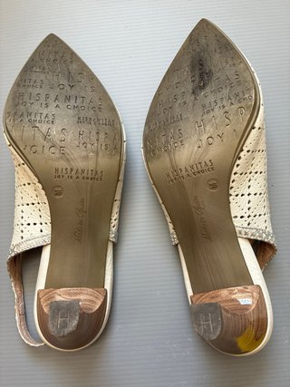 Zapatos Hispanitas Beige/Plata Verano