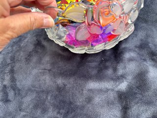 A estrenar bombonera cristal con caramelos