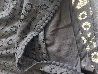 Shorts de encaje negro
