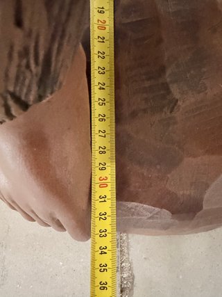 Figura de madera antigua músico