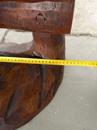 Figura de madera antigua músico