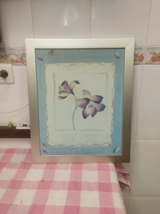 Cuadro decorativo flores 60x40 cm