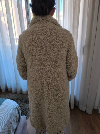 Abrigo beige oversize